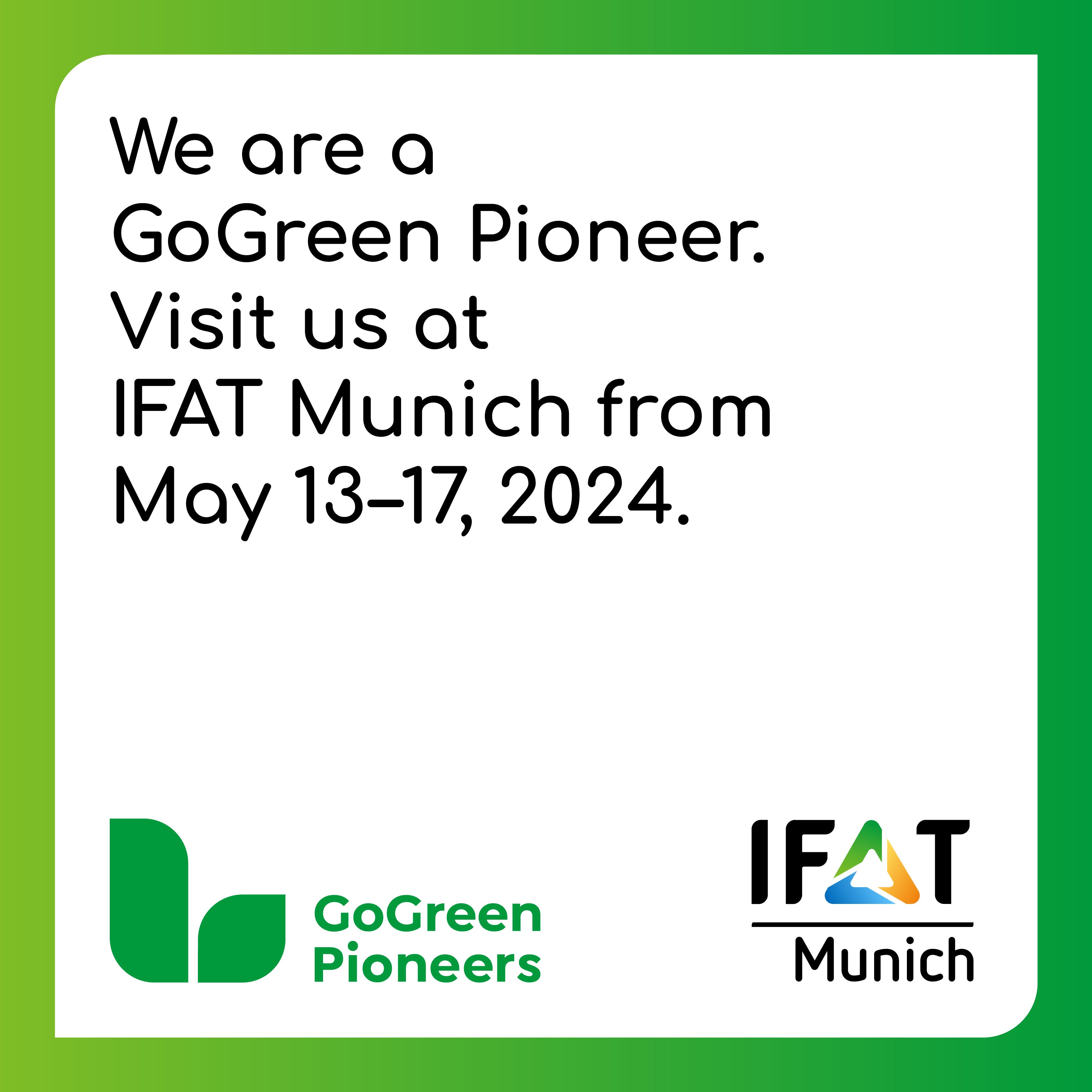 240319 IFAT GoGreen Ads 800x800 EN V02